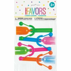 Kids Games & Toys | 4 Pack Neon Clacker Noisemakers Games Kids Games & Toys