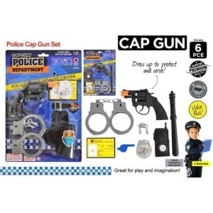 Kids Games & Toys | 6 Piece Police Cap Gun Set Games Kids Games & Toys