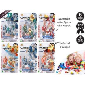 Kids Games & Toys | Connectable Warrior Action Figurine Games Kids Games & Toys