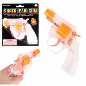 Kids Games & Toys | Orange & Clear 8 Shot Capgun Revolver Toy – 14Cm Games Kids Games & Toys