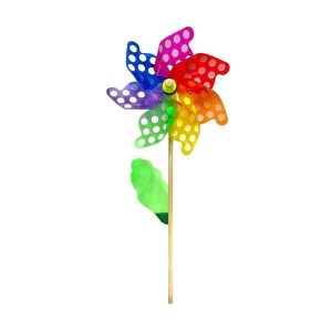 Kids Games & Toys | Plastic & Wooden Ready Made Windmill – 32Cm Games Kids Games & Toys