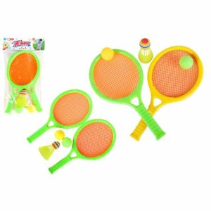 Kids Games & Toys | Play Tennis Set With 2 Rackets Shuttlecock & 2 Balls – 33Cm Games Kids Games & Toys