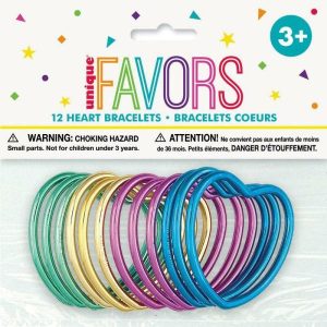 Loot Toys | 12 Pack Shiny Heart Bracelets Games Loot Toys