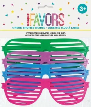 Loot Toys | 4 Pack Neon Shutter Shades Games Loot Toys