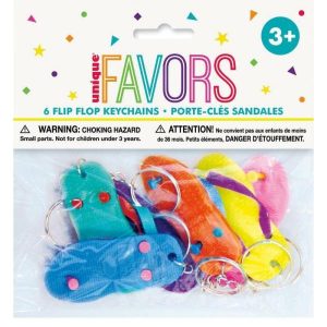 Loot Toys | 6 Pack Flip-Flop Keychains Games Loot Toys