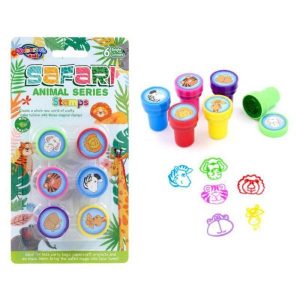 Loot Toys | 6 Pack Fun Stamps – Safari Animal Series Games Loot Toys