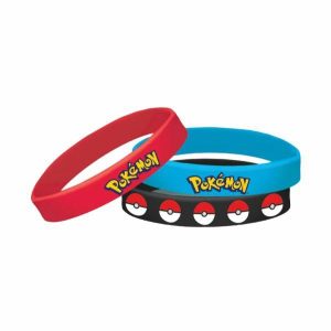 Loot Toys | 6 Pack Pokemon Core Rubber Bracelets Games Loot Toys