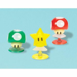 Loot Toys | 6 Pack Super Mario Brothers Creature Plastic Pop Up Favors – 5Cm Games Loot Toys