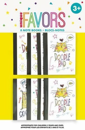 Loot Toys | 8 Pack Doodle Note Pads Games Loot Toys