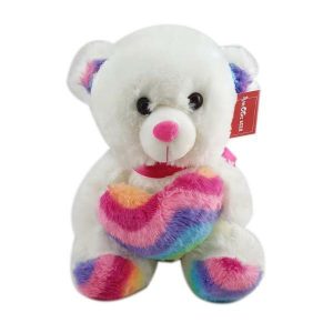 Plush Toys | Rainbow Heart Plush Bear – 28Cm Fidget & Sensory Toys Plush Toys