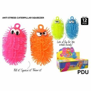 Sensory Toys | 1 Pack Caterpillar Squishy With Light – 15Cm Fidget & Sensory Toys Sensory Toys