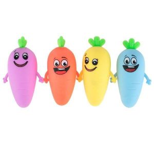 Sensory Toys | Squeeze & Stretch Cartoon Carrot – 9.5Cm X 16Cm Fidget & Sensory Toys Sensory Toys