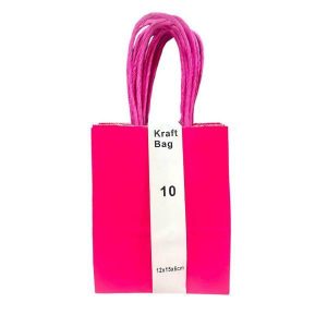 Gift Bags | 10 Pack Hot Pink Kraft Bag – 12Cm X 15Cm X 6Cm Gift Bags Gift Bags