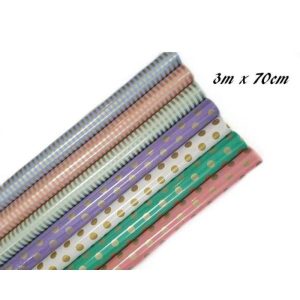 Gift Wrap | Polka Dots & Stripes Gift Wrap – 70Cm X 3M Gift Wrap Assorted