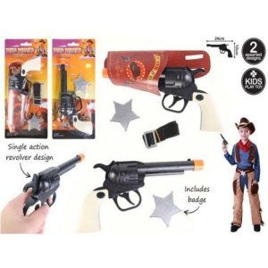 Kids Games & Toys | Wild West Gun Set Holster And Badge – 18Cm Games Kids Games & Toys