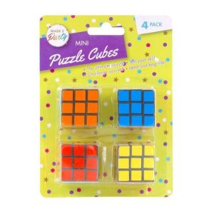 Loot Toys | 4 Pack Mini Novelty Puzzle Cubes Games Loot Toys