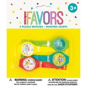 Loot Toys | 4 Pack Puzzle Watches Games Loot Toys