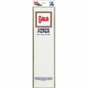 Crepe Paper | Gala White Crepe – 100Cm X 50Cm Crepe Paper Crepe Paper