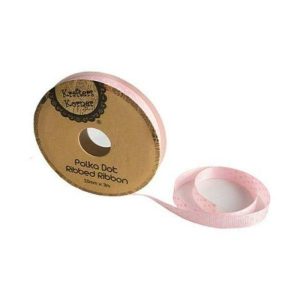 Curling Ribbon | Pink White Dot Ribbon – 10Mm X 3M Curling Ribbon Curling Ribbon