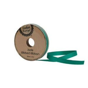 Curling Ribbon | Ribbed Jade Ribbon – 10Mm X 5M Curling Ribbon Curling Ribbon