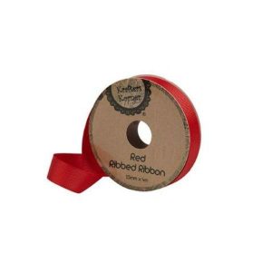 Curling Ribbon | Ribbed Red Ribbon – 15Mm X 4M Curling Ribbon Curling Ribbon