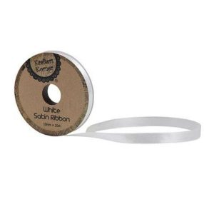 Curling Ribbon | Satin White Ribbon – 10Mm X 10M Curling Ribbon Curling Ribbon