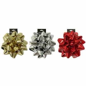 Gift Bows | Giant Metallic Star Bow – 20Cm Gift Bows Gift Bows